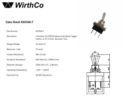 WIRTHCO HEAVY DUTY 3-POSITION MET - 20508