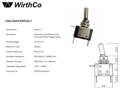 WIRTHCO HEAVY DUTY GREEN LED ILLU - 20522