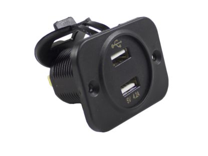 WIRTHCO DUAL USB PORT WITH VOLT METER - 20602