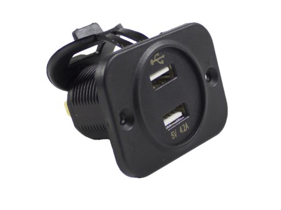WIRTHCO DUAL USB PORT WITH VOLT METER - 20602