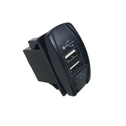WIRTHCO RECTANGLE DUAL USB PORT - 20603
