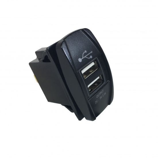 WIRTHCO RECTANGLE DUAL USB PORT - 20603