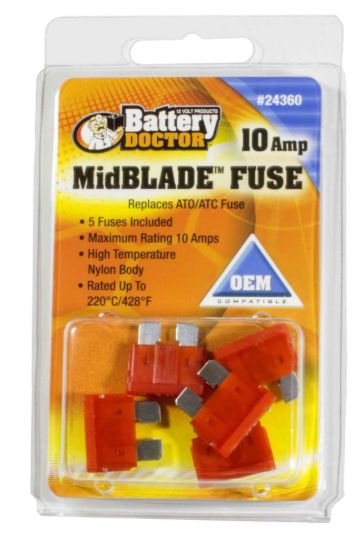 WIRTHCO MID BLADE FUSE-10 AMP - 24360