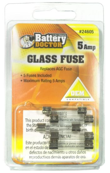 WIRTHCO AGC GLASS FUSE-5 AMP - 24605