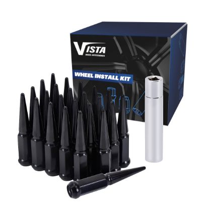 WC WHEEL ACC 14X2 6 LUG SPIKE KIT 111MM LONG BLK - C5642LSPKB