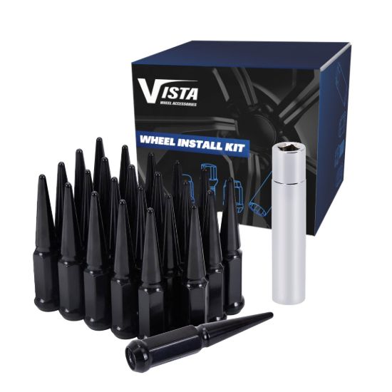 WC WHEEL ACC 14X2 6 LUG SPIKE KIT 111MM LONG BLK - C5642LSPKB
