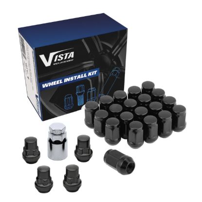 WC WHEEL ACC 1/2 BULGE ACORN CLOSED 5 LUG KIT BL - DPC55012HB