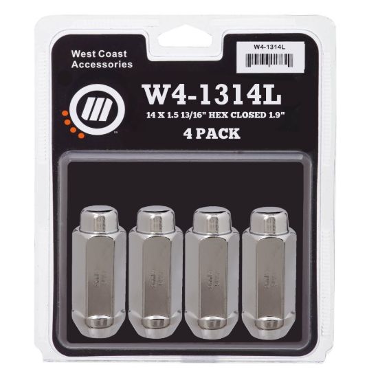 WC WHEEL ACC 14X1.5 13/16 HEX CLOSE 1.9 4 PK - W41314L