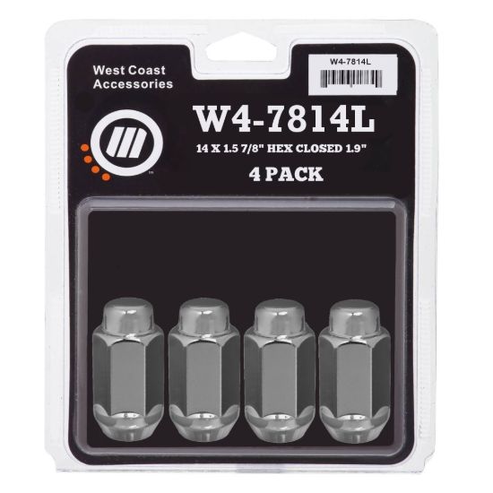 WC WHEEL ACC 14 X 1.5 7/8 HEX CLOSE 1.9 4 PK - W47814L