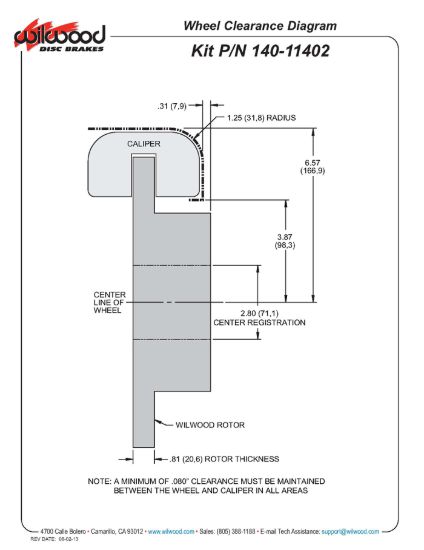 WILWOOD DPLP 11.00 P-BRAKE DRILL - 14011402D