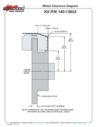 WILWOOD FDL-M FRONT KIT11.30' 1 P - 14013653