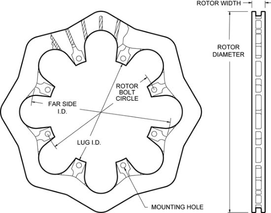 WILWOOD ROTR-UL32 VENTED IRON-SCA - 1608136