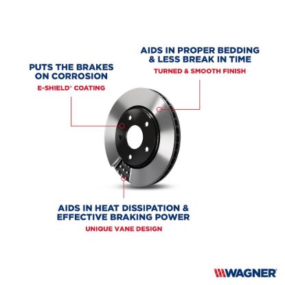 WAGNER BRAKE BRAKE ROTOR - BD126275E
