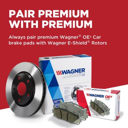 WAGNER BRAKE CERAMIC DISC PAD SET - OEX1017