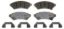 WAGNER BRAKE WAGNER OEX DISC PAD  SET - OEX1075