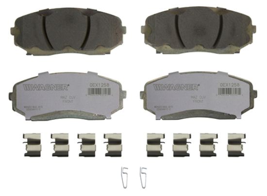 WAGNER BRAKE WAGNER OEX DISC PAD  SET - OEX1258
