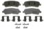 WAGNER BRAKE WAGNER OEX DISC PAD  SET - OEX1325