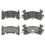 WAGNER BRAKE OEX SEMI-MET DISC PAD SET - OEX154M