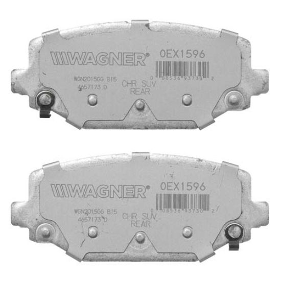 WAGNER BRAKE WAGNER OEX DISC PAD  SET - OEX1596