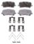 WAGNER BRAKE OEX CERAMIC BRAKE PAD - OEX1724
