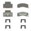 WAGNER BRAKE OEX SEMI-MET DISC PAD SET - OEX459M