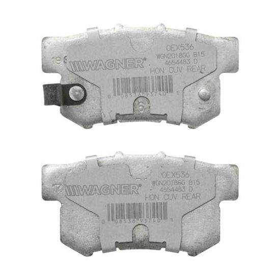 WAGNER BRAKE WAGNER OEX CUSTOM DISC PAD SET - OEX536