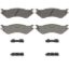 WAGNER BRAKE OEX SEMI-MET DISC PAD SET - OEX702AM