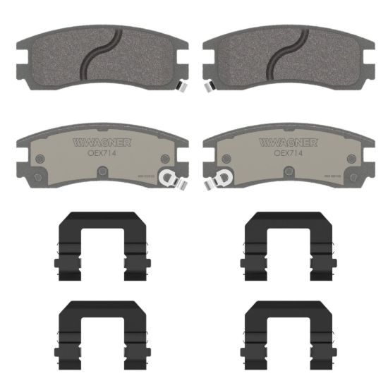 WAGNER BRAKE PREMIUM CERAMIC DISC PAD - OEX714