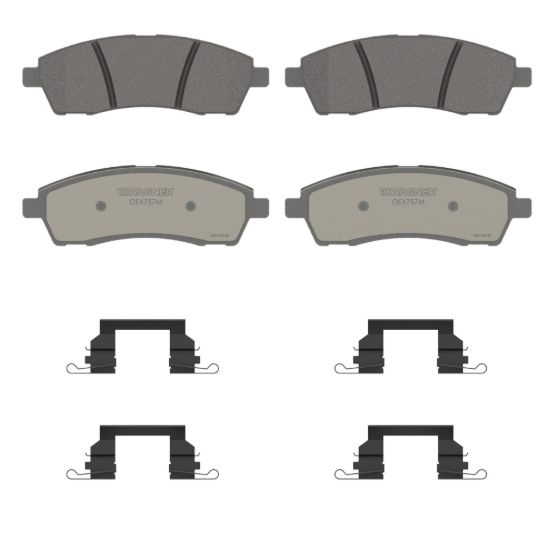 WAGNER BRAKE OEX SEMI-MET DISC PAD SET - OEX757M