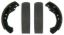 WAGNER BRAKE BRAKE SHOE - Z675
