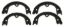 WAGNER BRAKE PARKING BRAKE SHOE - Z869