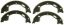 WAGNER BRAKE PARKING BRAKE SHOE - Z920