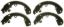 WAGNER BRAKE PARKING BRAKE SHOE - Z922