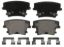 WAGNER BRAKE NAO BRAKE PADS - ZD1057