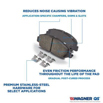 WAGNER BRAKE CERAMIC BRAKE PADS - ZD2382