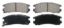 WAGNER BRAKE NAO BRAKE PADS - ZD383