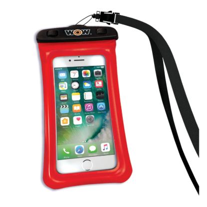 WOW SPORTS H2O PROOF PHONE HLDR 4'X8' RED - 185000R