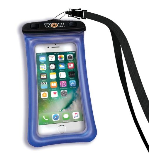 WOW SPORTS H2O PROOF SMART PHONE HLDR 5'X8' BL - 185020B