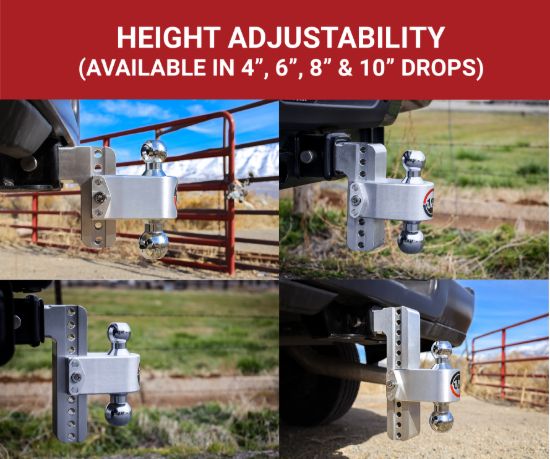 WEIGH SAFE 180 DEGREE TURNOVER BALL 10' DROP H - CTB1025
