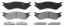 WAGNER BRAKE SEMI-MET BRAKE PADS - ZX702A