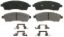 WAGNER BRAKE SEMI-MET BRAKE PADS - ZX757