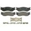 WAGNER BRAKE SEMI-MET BRAKE PADS - ZX966