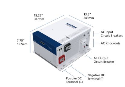 XANTREX LLC 100A INVERTER CHARGER 120 - 8152012