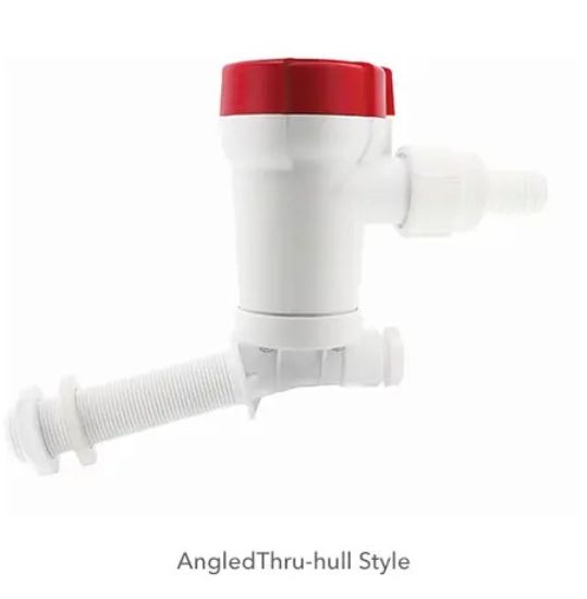 RULE LIVEWELL 1100 ANGLED THRU HULL - 605C