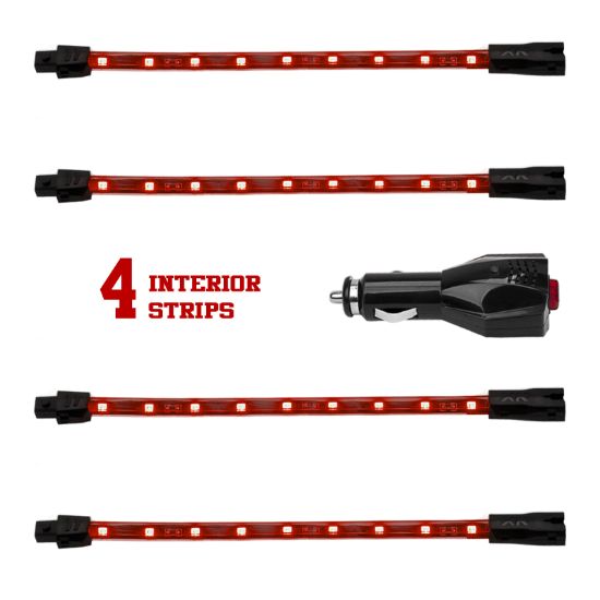 XK GLOW RED 4PC CAR KIT - 041004R