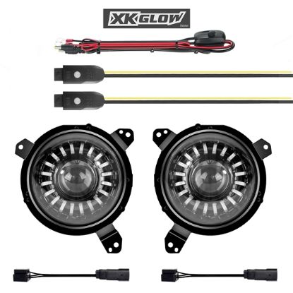 XK GLOW RGB JEEP JL HEADLIGHT KIT - 7INJPKITJL