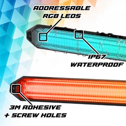 XK GLOW XKMAX RGB LED GRILL LIGHT BAR W/ DR - MXDRL6KIT