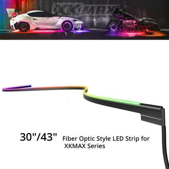 XK GLOW 43IN XKMAX FIBER OPTIC AMBIENT ADDR - MXFO43