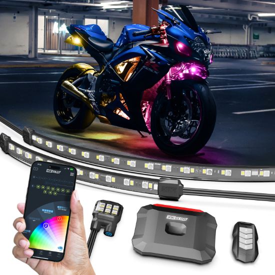 XK GLOW XKMAX RGBW 16PC MOTORCYCLE - MXMOTOADV