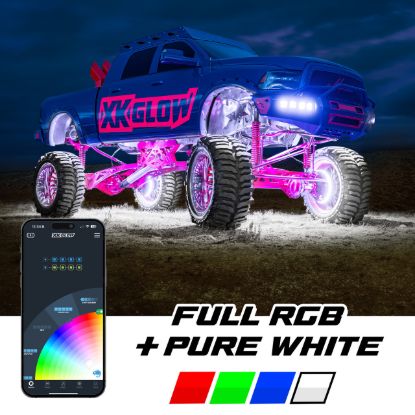 XK GLOW XKMAX RGBW 4PC LED ROCK - MXROCKSTA
